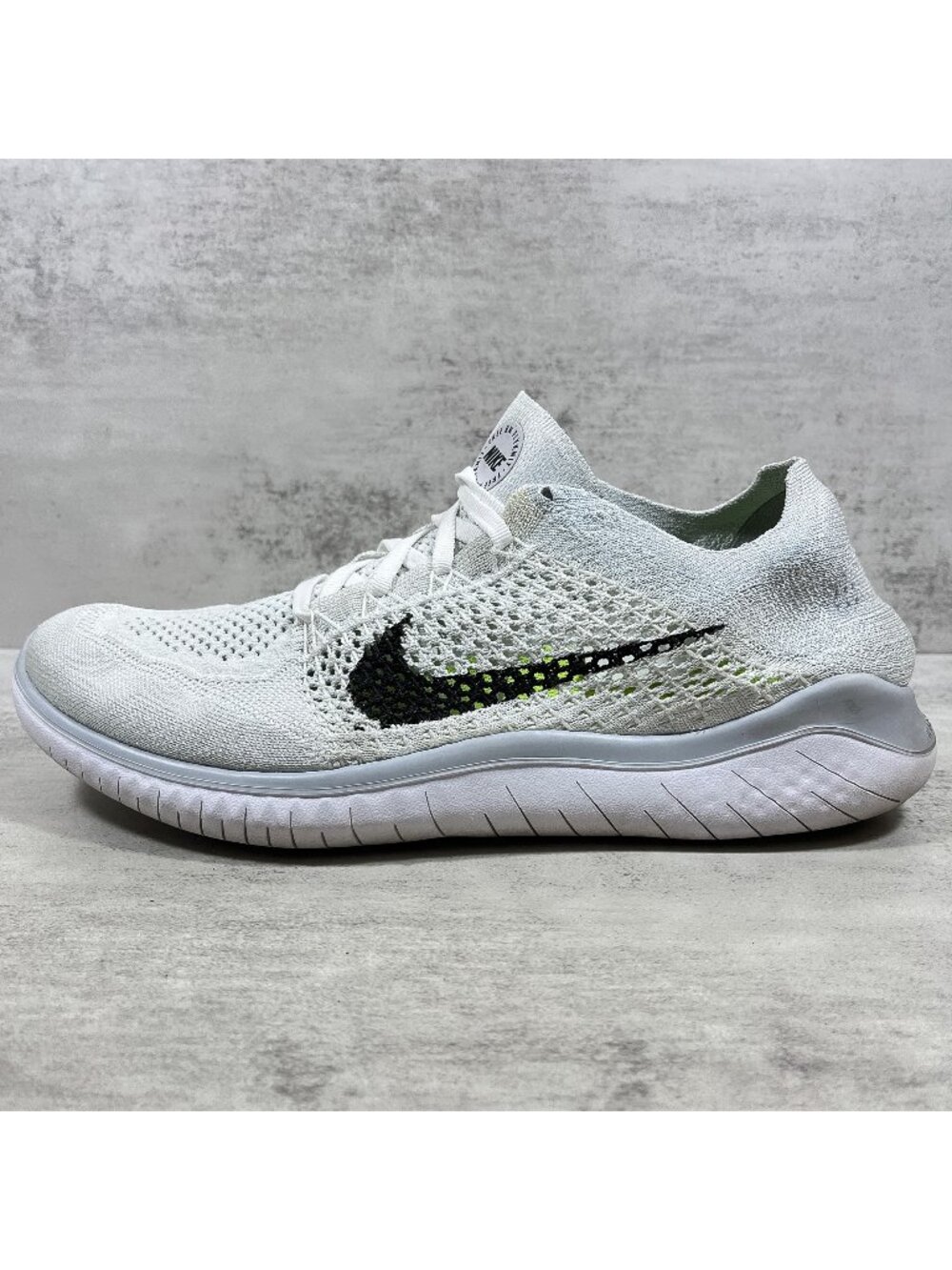 Nike Free RN Flyknit 2018 Running Shoes - Men's Size 10.5 - White
